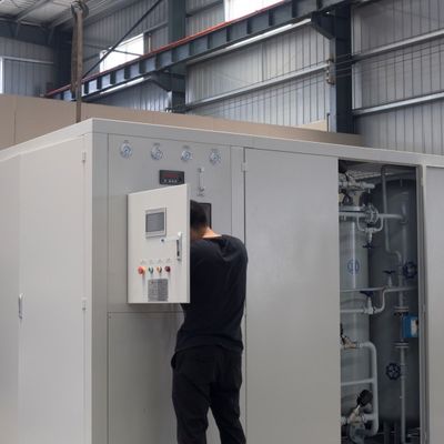 Generatore a membrana N2 con motore mobile di generazione di azoto montato su pattinatura Max 300bar