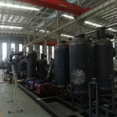 Sistema di recupero del gas idrogeno montato sullo scivolo per fogli arrotolati a freddo