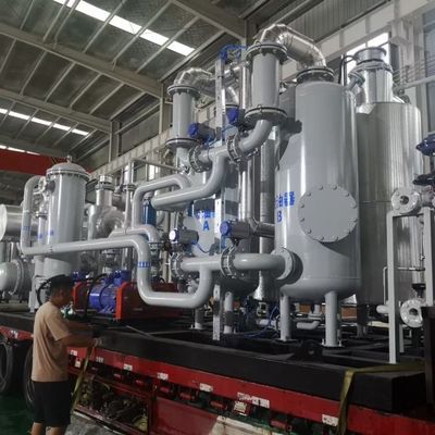 Sistema di recupero del gas idrogeno montato sullo scivolo per fogli arrotolati a freddo