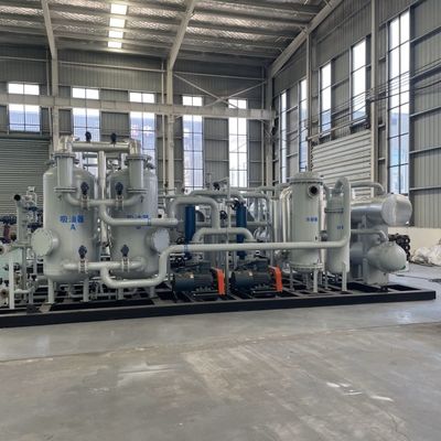 Sistema di recupero di gas ad alto riciclo per il trattamento termico a funzionamento automatico