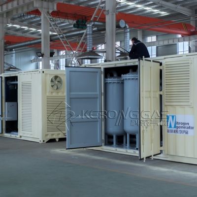 Centrale di gas ad azoto ad alta efficienza 220V 50Hz con contenitore ISO