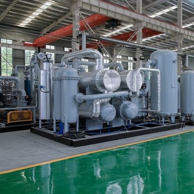 Sistema di recupero del gas idrogeno per l'industria siderurgica con monitor remoto