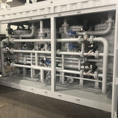 Impianto automatico di generazione di gas azoto installato in container mobili