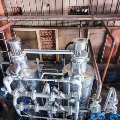 Unità di dissociazione dell'ammoniaca di progettazione montata sullo scivolo con recipiente a pressione indicato