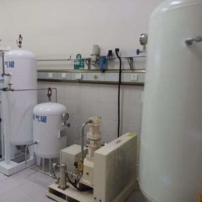 Impianto di ossigeno medicale Psa da 150 barG o 200 barG con stazione di rifornimento per bombole di riserva