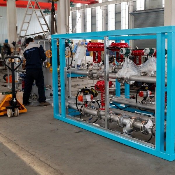 Equipaggiamento per la miscelazione del gas idrogeno al 75% per la fabbrica di ferro e acciaio con monitor remoto