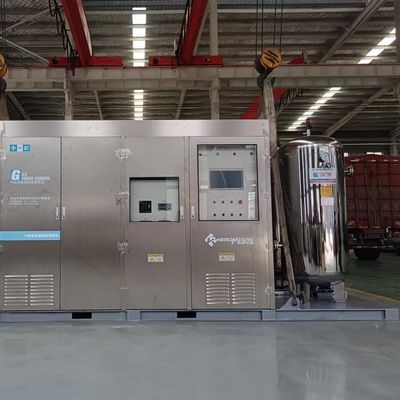 Sistema di recupero di gas ad alto riciclo per il trattamento termico a funzionamento automatico